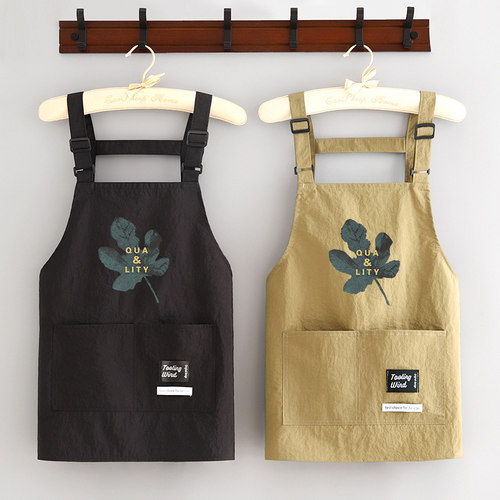 洋气防泼水围裙厨房家用定制围腰