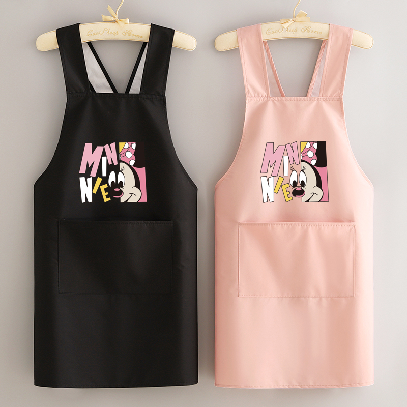 复合防水围裙厨房家用卡通防油做饭围腰定制logo印字餐饮工作服女