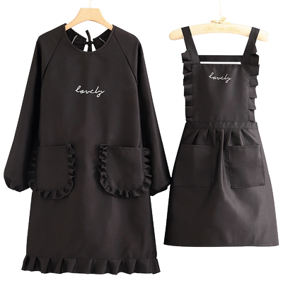 浩瑾涤棉韩版防污耐磨围裙