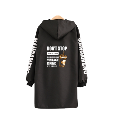 浩瑾加绒洋气防水罩衣长袖