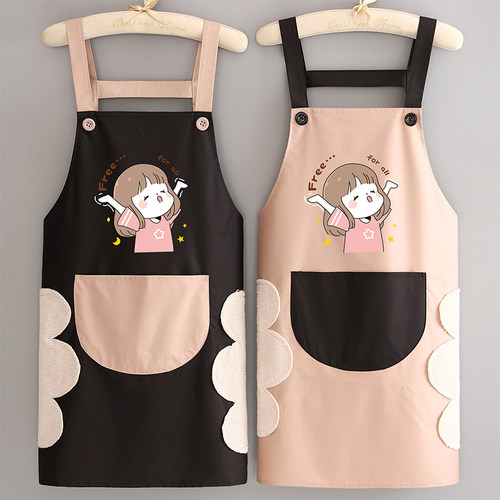 围裙浩瑾PVC防水防油新款卡通