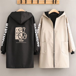 秋冬新款 围裙定制保暖工作服外套 加绒加厚罩衣女外穿防水防污长袖