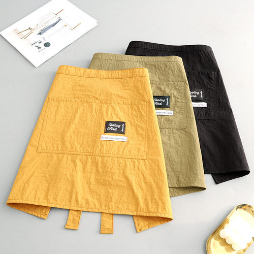 新款防泼水半身围裙厨房家用半截