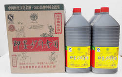 青岛即墨妙府老酒1.8升X4桶黍米酿造焦香型黄酒半甜型正品包邮