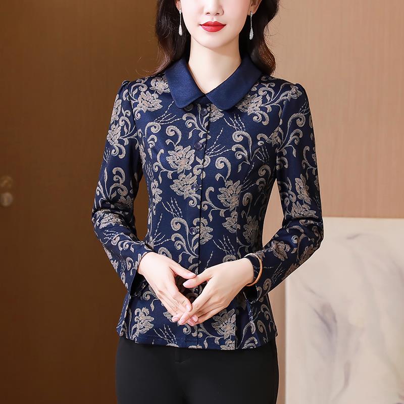 ROUMIKL广州娃娃领打底衫女士春秋冬正品高档义乌外穿十三行品牌