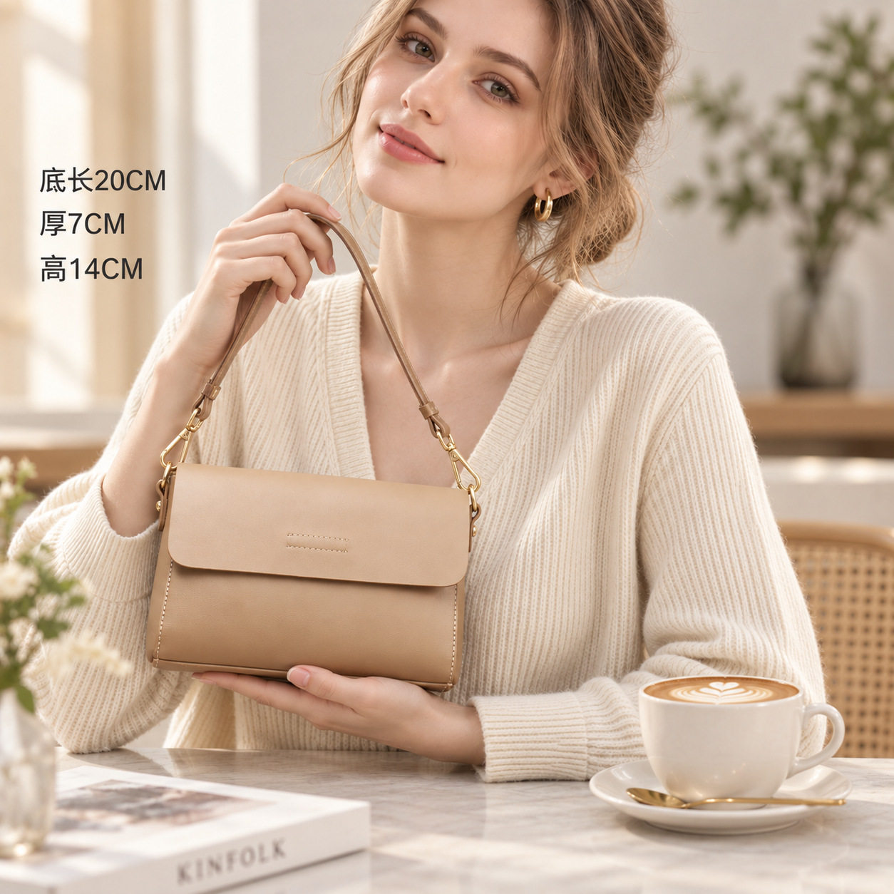 真皮斜挎包百搭女式2026新款单肩