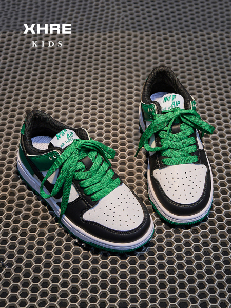 Official Website Boys' Sneakers 2026 Spring and Autumn Models Girls' Black and White Panda Shoes Autumn Casual Lace-Up Sports Shoes — 2
