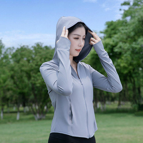 夏季防晒衣女修身防紫外线连帽