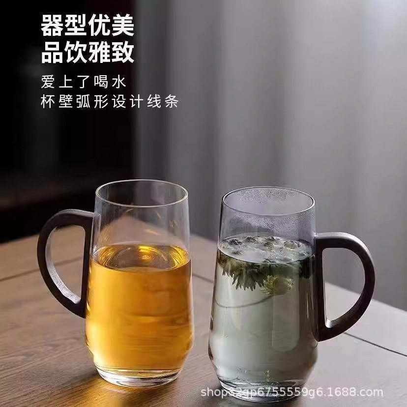 厂家透明高硼硅玻璃水杯
