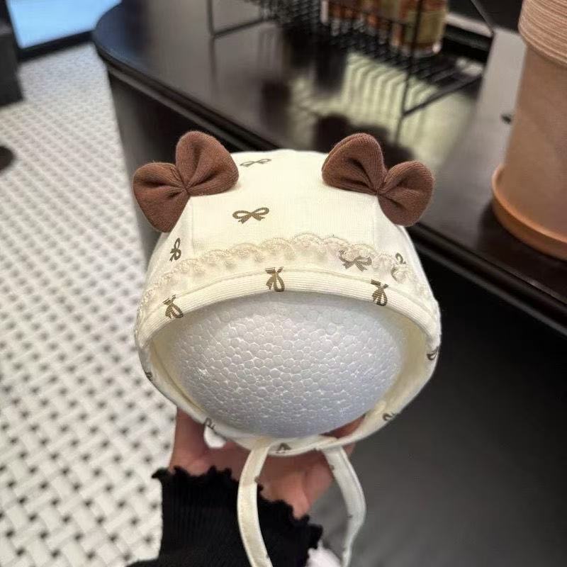 婴儿帽子秋冬款甜美公主
