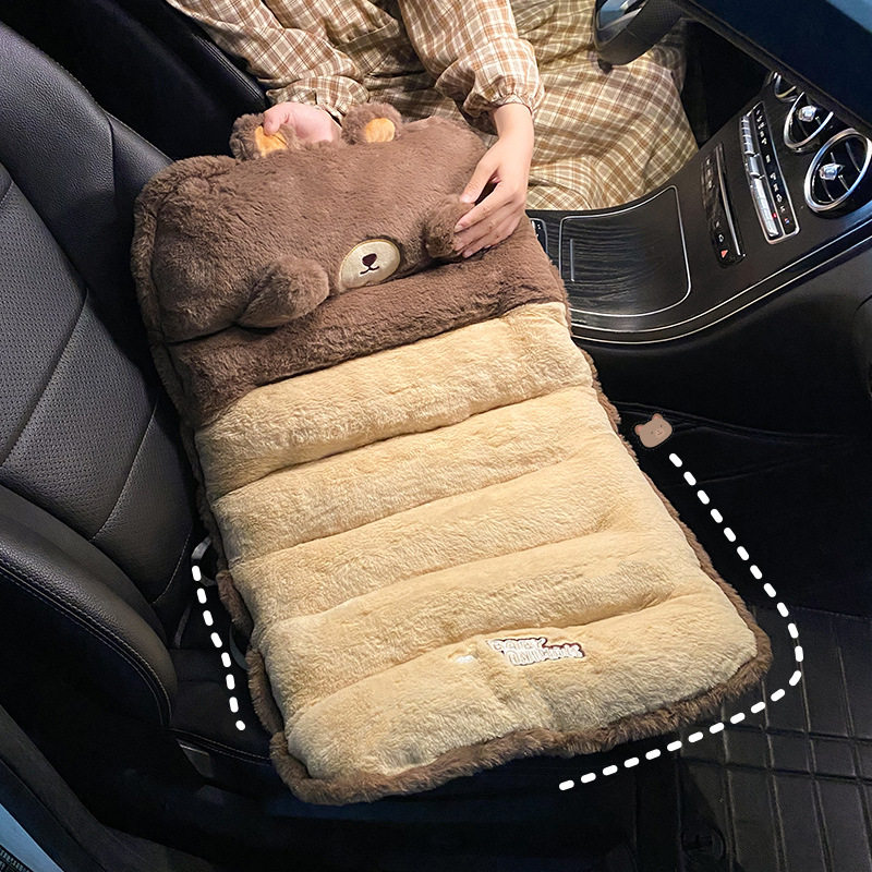 汽车坐垫冬季毛绒单片车