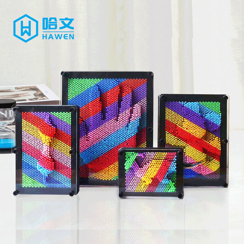 彩虹3d立体三维手膜针子生日礼物