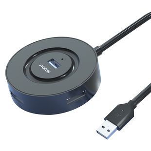 金友春usb扩展器分集线器3.0hub多口插头一拖四带供电typec笔记本电脑平板台式拓展外转接u盘鼠标键盘拓展坞