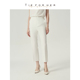 TieForHer 女 直筒裤 Leeds黄金九分裤 奶昔白显高显瘦职业通勤神裤