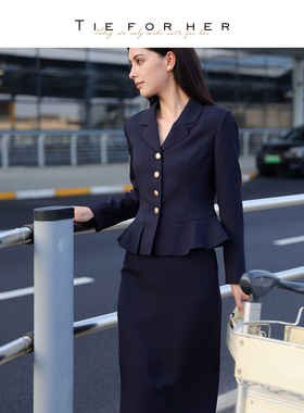 TieForHer Hopkins比例半裙 显瘦显高通勤半身裙一步包臀半裙