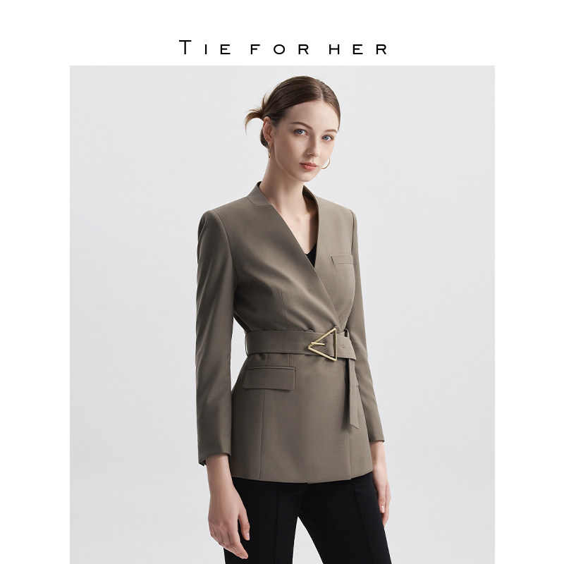 TieForHer丽制「EV-LéSuit™轻通勤羊毛西装系列」丨束腰款西装