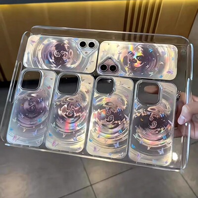 七彩蝴蝶适用小米13/15PRO14手机壳流光K50PRO简约新款K70K80旋风