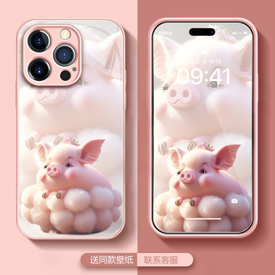 华为mate40手机壳P50保护套40pro彩绘30玻璃nova9生肖8pro全包7se