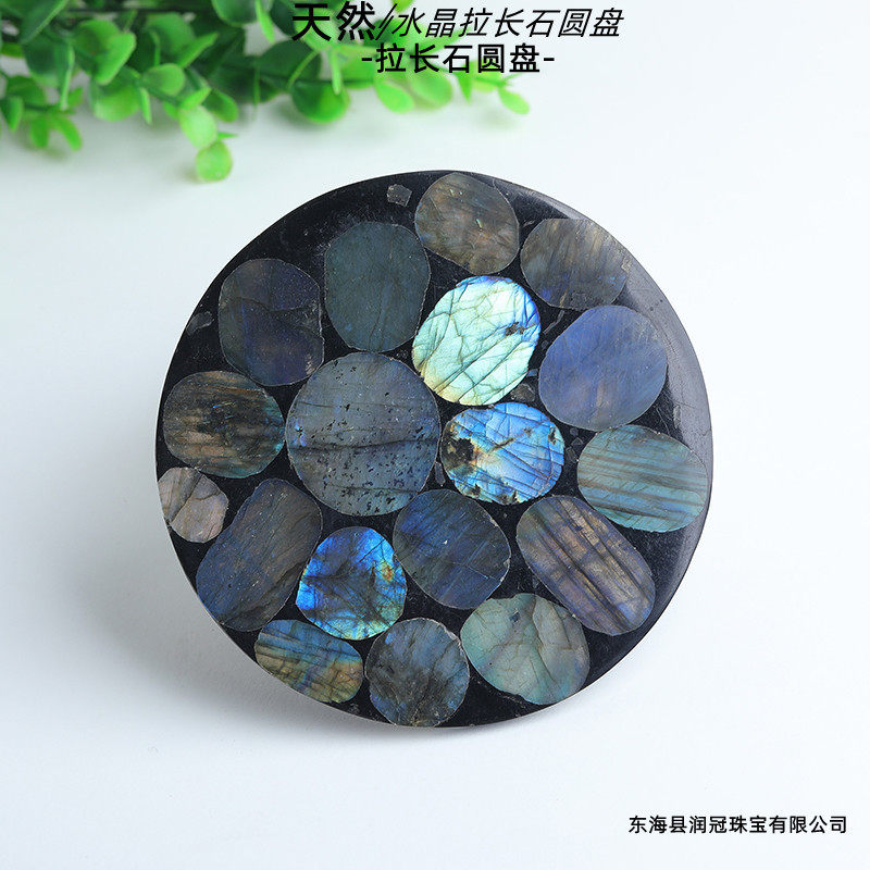批发天然拉长石原石摆件月光石观装饰摆件