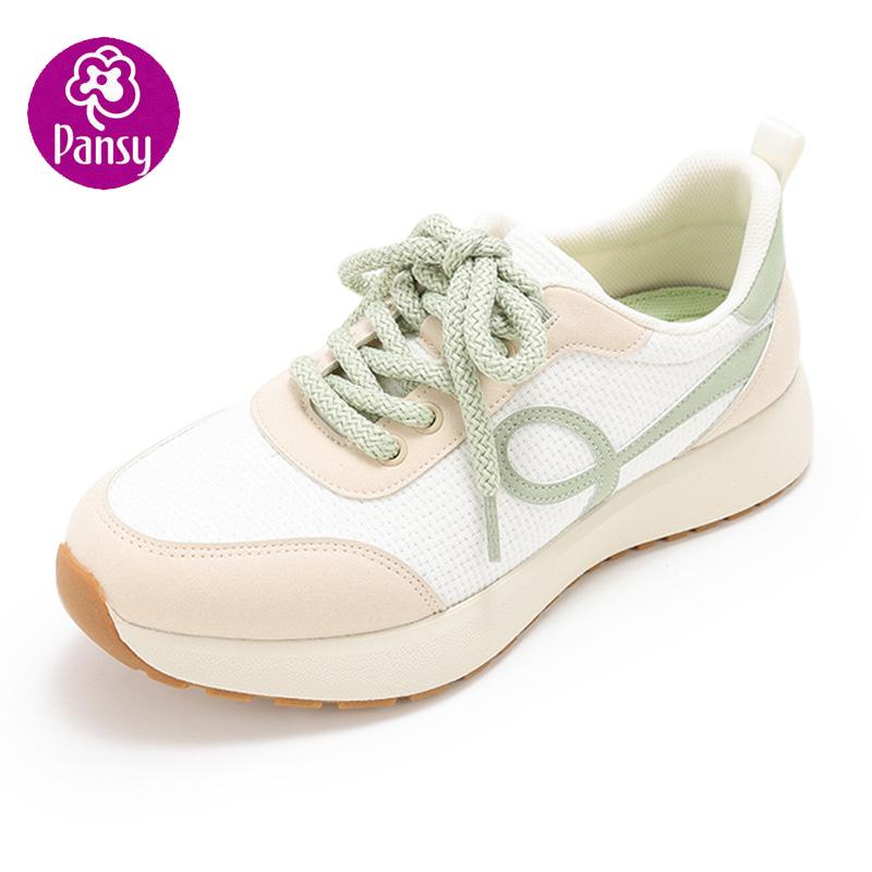 pansy日系平底休闲时尚舒适女鞋