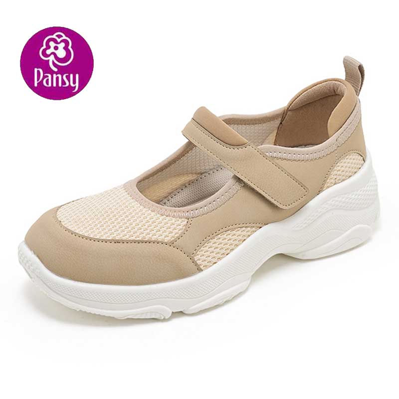 pansy日系玛丽珍休闲妈妈女鞋