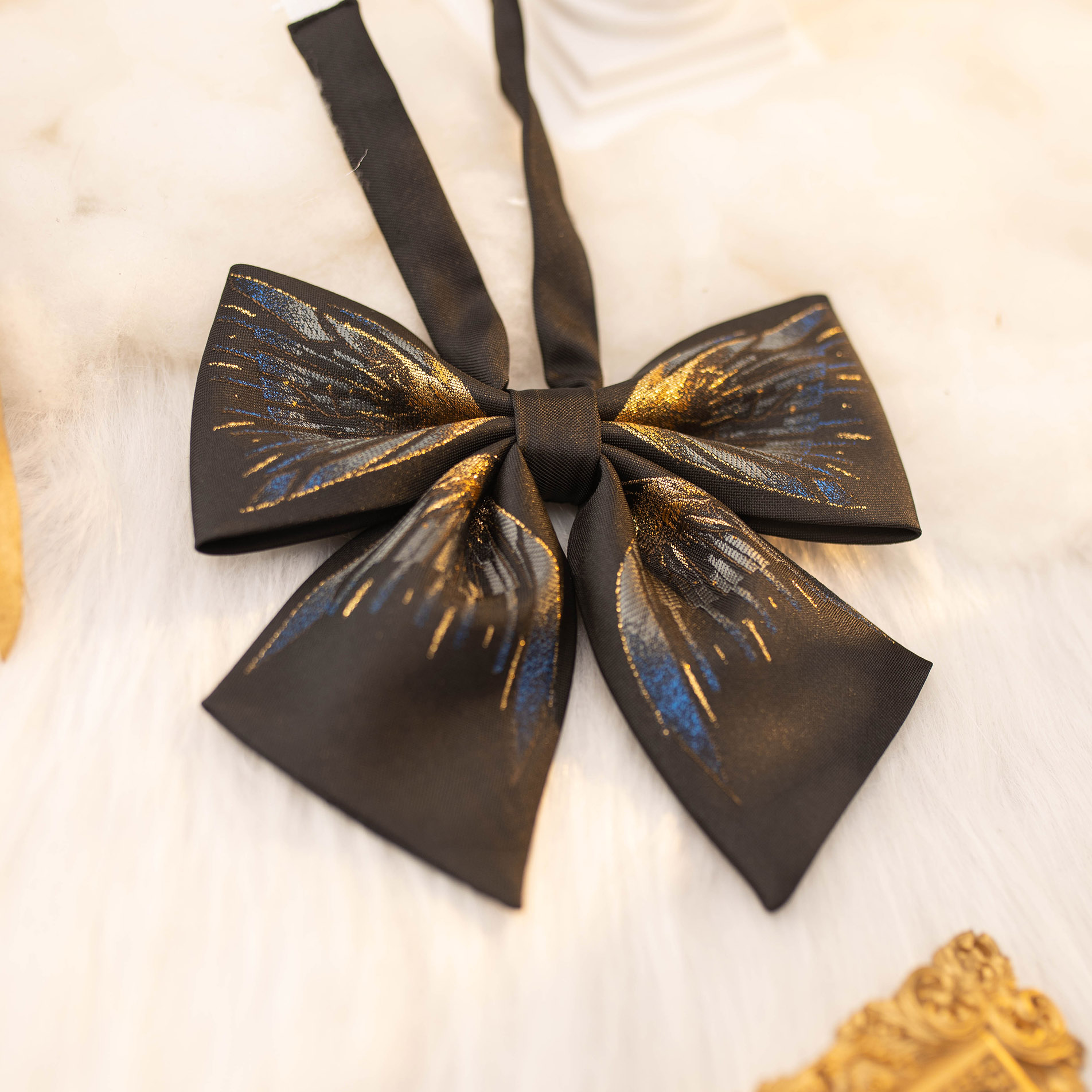 月色星象小物定位金线提花