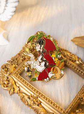 【月色星象】原创JK/DK小物金属珐琅徽章胸针【小红帽】现货