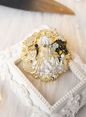 【月色星象】原创JK/DK小物金属珐琅徽章胸针【白马】现货