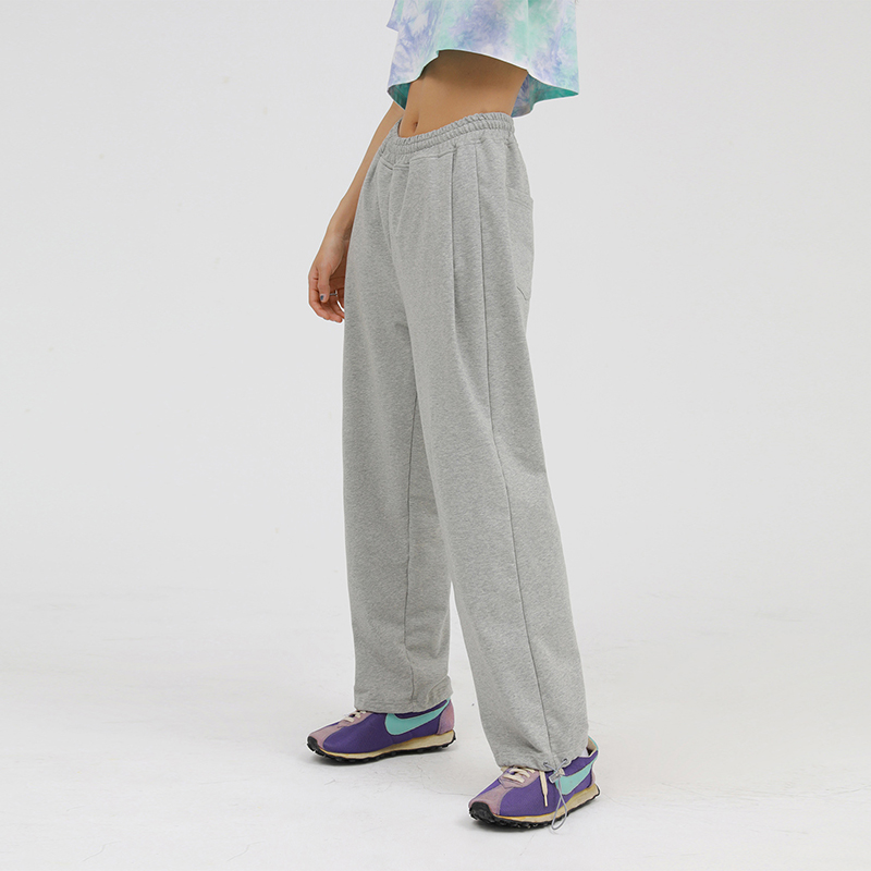 韩火火同款高腰灰色运动裤卫裤