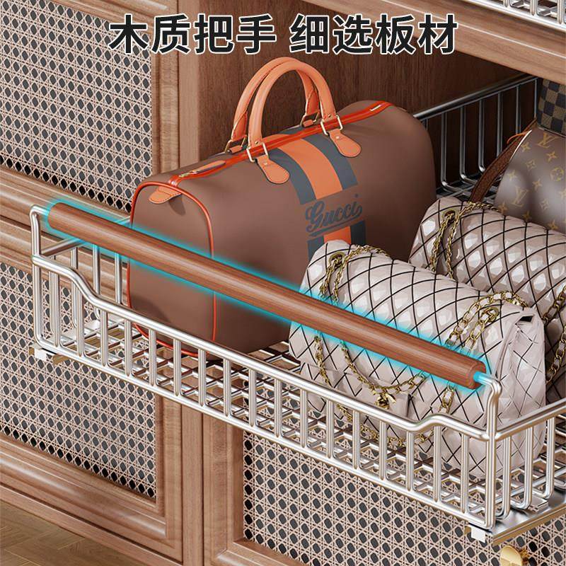 包包收纳神器柜内手提包收纳挂袋抽拉收纳盒放置架放包包的置物架,收纳整理,收纳挂袋,淘宝优惠券,粉丝福利购,淘宝优惠卷