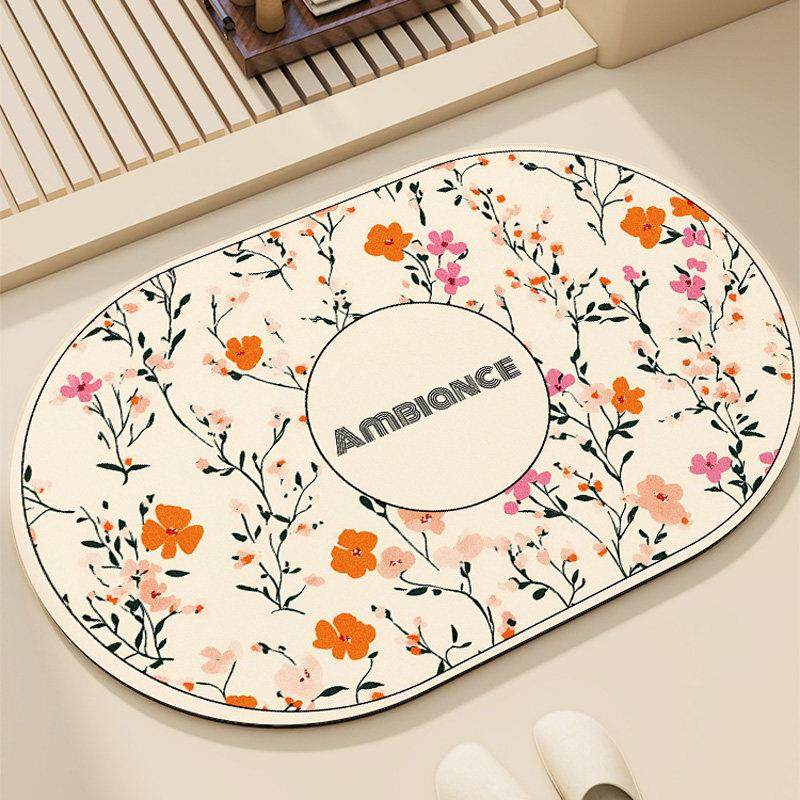 覆古矽藻泥浴室地垫沐浴房吸水凉垫化妆室门口卫浴厕所速干防滑脚,居家布艺,家用脚垫,淘宝优惠券,粉丝福利购,淘宝优惠卷