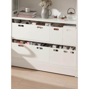 图书馆书架方形直角收纳盒厨房橱柜家用杂物零食玩具收纳箱储物盒