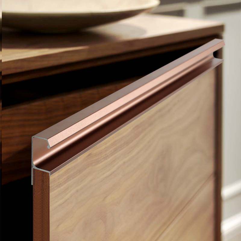 g型拉手柜门厨房橱柜门隐形拉手铝材型材儿童房衣柜内嵌式隐藏式g