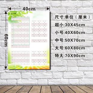 日语50音图发音表墙贴纸培训辅导班宣传入门五十音挂图培语言知识