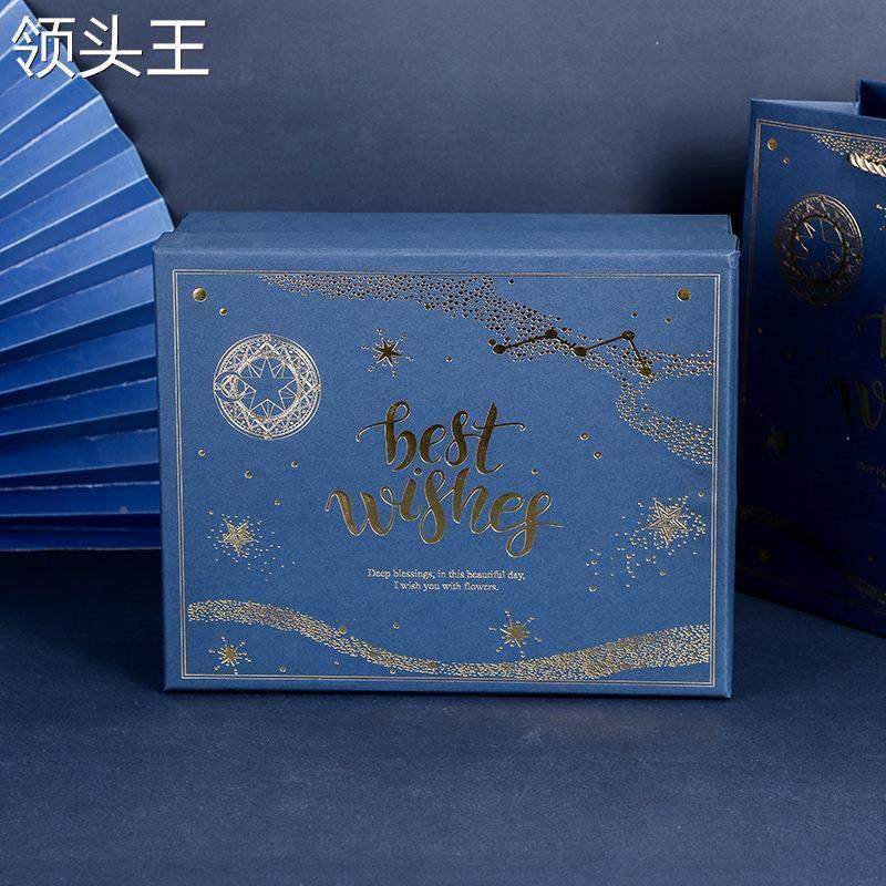 蓝色礼盒 生日礼物剃须刀皮带男士礼盒 伴郎伴手礼商务礼品包装盒,包装,情人礼品包装,淘宝优惠券,粉丝福利购,淘宝优惠卷