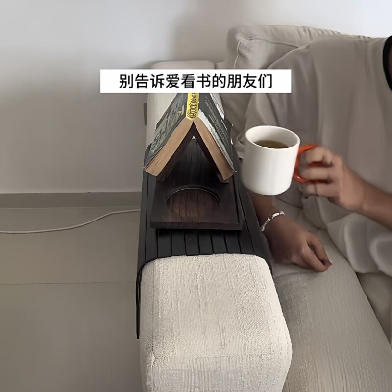 木质三角书架家居便携式咖啡架三角形书签架手机支架实木桌面收纳图片