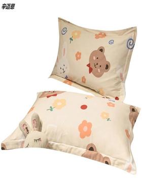 棉质30cm50枕套40cmx60枕头套48x74小号35儿童45一对55装70大号80