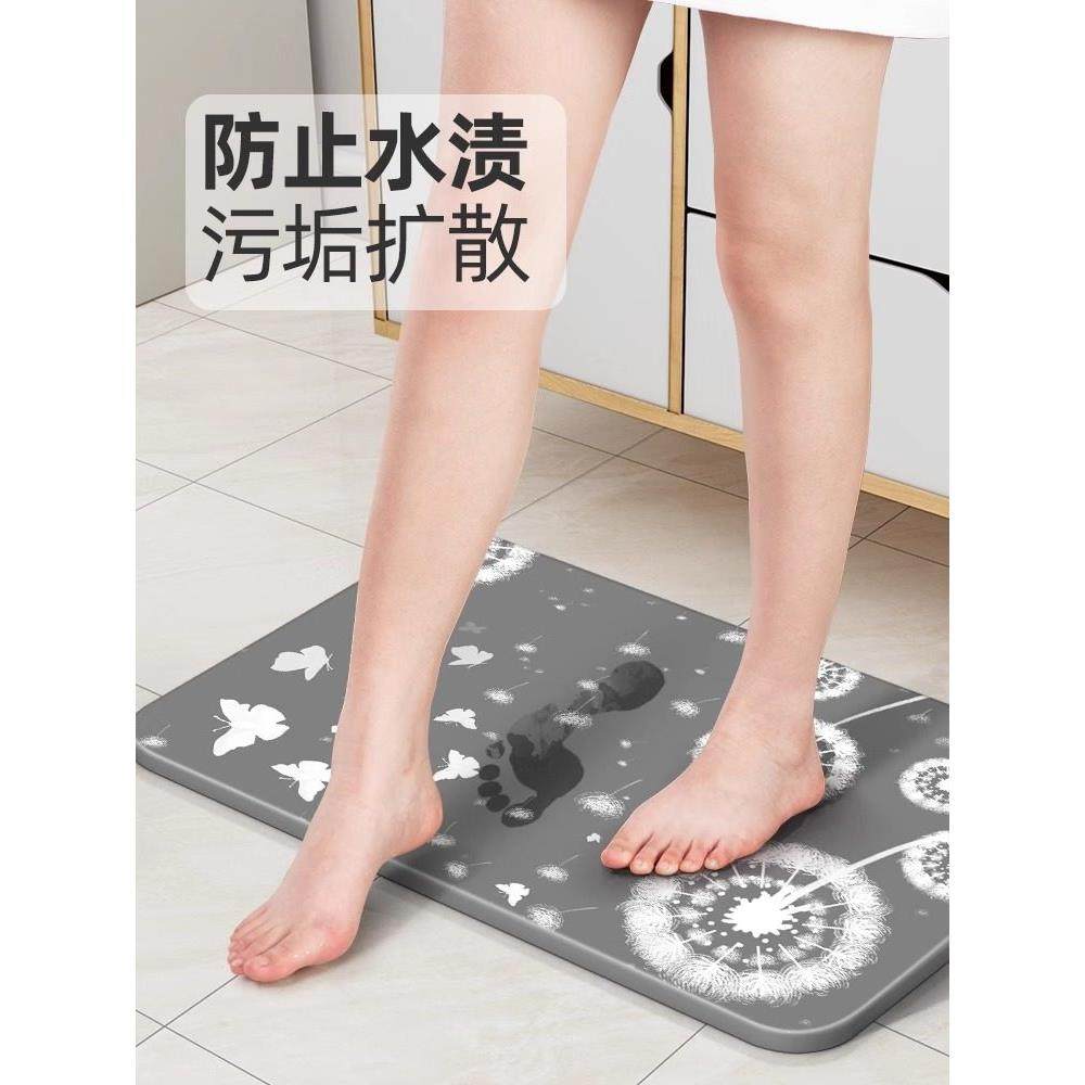 硅藻泥吸水垫海藻脚垫厕所卫生间门口防滑家用速干浴室硅藻土地垫,家庭/个人清洁工具,地垫,淘宝优惠券,粉丝福利购,淘宝优惠卷