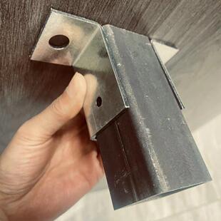 防腐木方管立柱固定铁镀锌不锈钢免焊接三面底座加厚地面预埋地脚