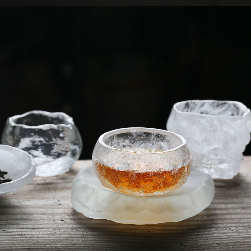 日式风主人杯冰冻烧琉璃功夫茶具图片