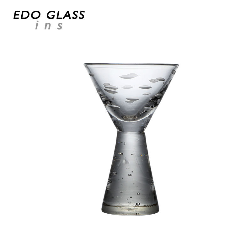 CH701DD透明台清酒杯刻叶