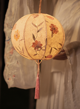 2026新年元旦灯笼diy手工制作材料非遗马年手提发光花灯 古风装饰