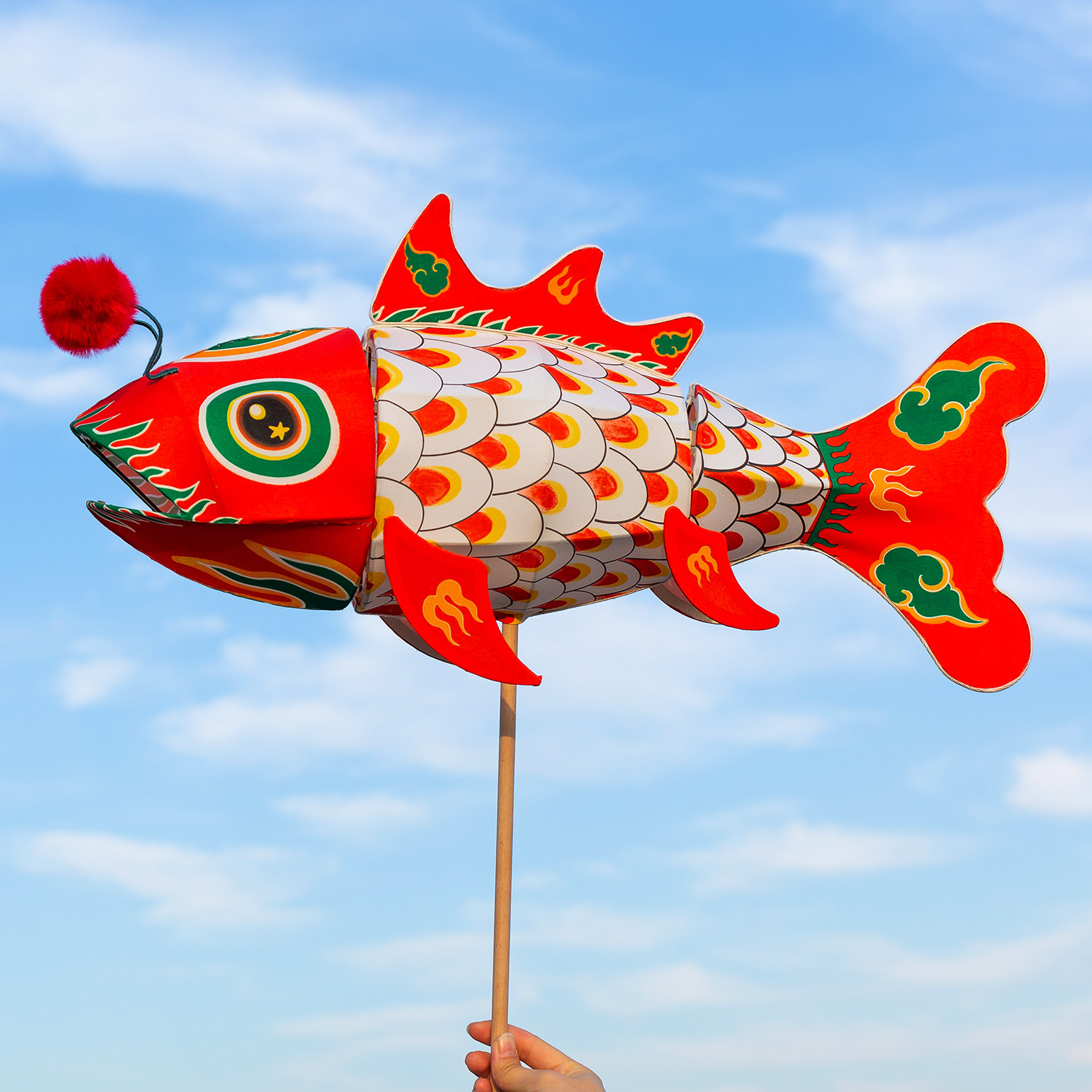 2026马年元旦鱼灯笼手工diy材料春节新年非遗鲤鱼花灯DIY氛围活动,节庆用品/礼品,灯笼,淘宝优惠券,粉丝福利购,淘宝优惠卷