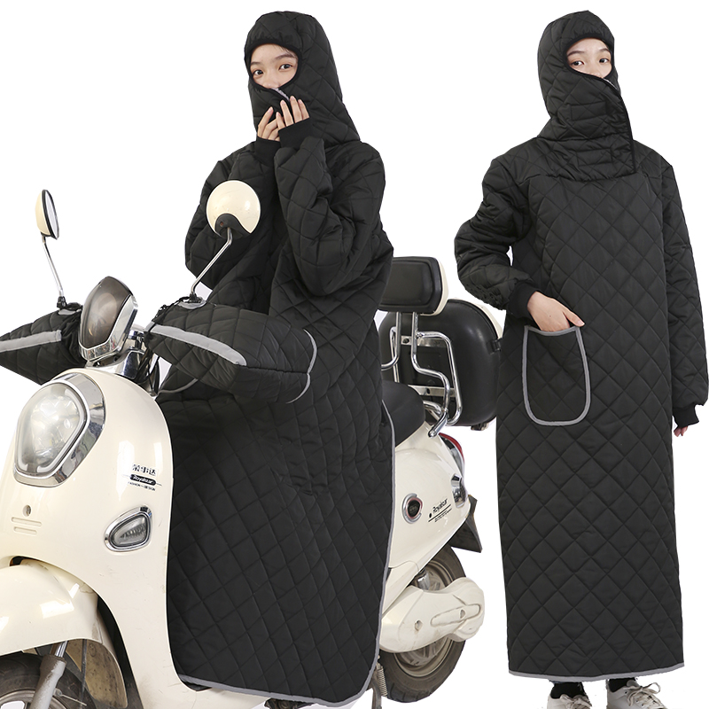 冬季电动车挡风衣保暖