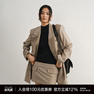 UNAWARES?WARDROBE 老錢風美利奴羊毛修身 西裙 張予曦同款