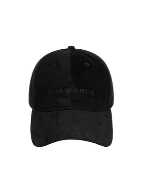 Unawares.灯芯绒刺绣棒球帽
