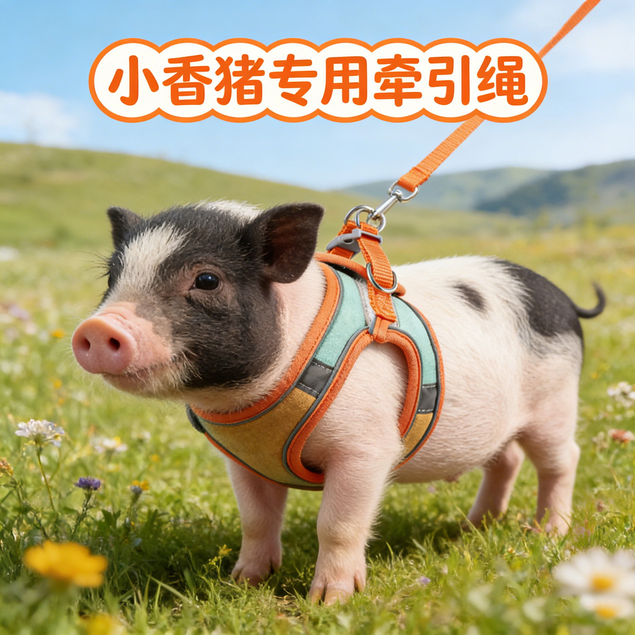 小香猪专用牵引绳防挣脱背心溜宠物迷你香猪专用的外出神器猪绳子,宠物/宠物食品及用品,狗牵引绳,淘宝优惠券,粉丝福利购,淘宝优惠卷
