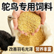 鸵鸟专用饲料开口粮食宠物鸸鹋小鸡禽类饲料鸵鸟幼苗吃 饲料产蛋