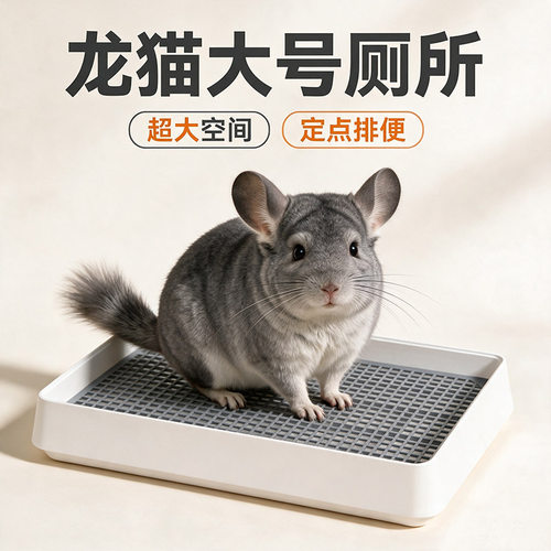 龙猫专用大号厕所拉屎尿便盆宠物龙猫金丝熊防喷尿粪便清理的神器