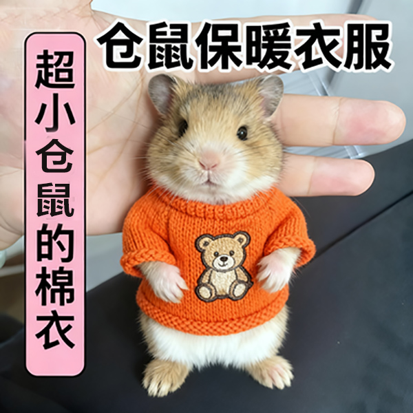 荷兰猪金丝熊穿的棉衣服用品
